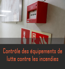 Control of fire extinguishers and fire doors