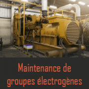 Maintenance groupe électrogène